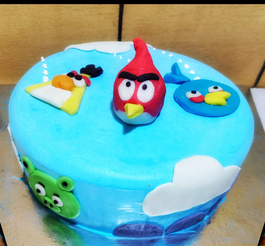 Angry  Birds  Cake